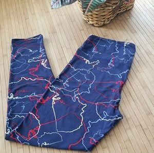 BNWOT Lularoe TC Leggings Navy USA 2017